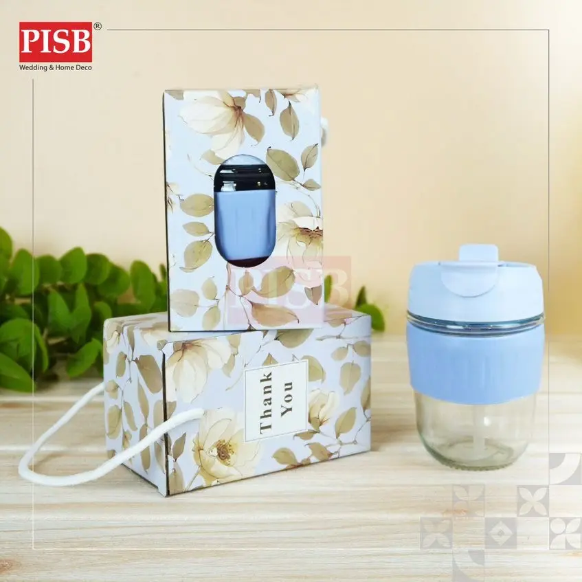 2127(6Pcs/Pkt)Souvenir Mug Glass Portable Macaron Water Drinking Cup Travel Dual-use Straw Mug Bottle Doorgift Mug Cawan - Image 8