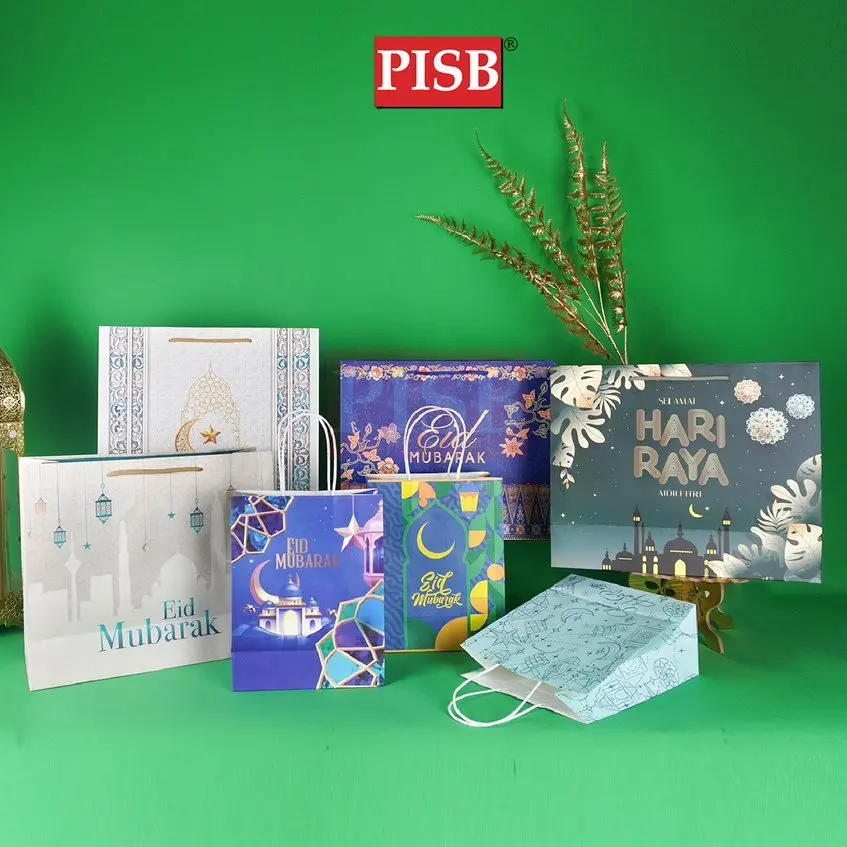 0001-16 Premium Hari Raya Design Paper Bag Shopping Bag Gift Bag Retail Bag Colour Kraft Paper Bag Wedding Birthday Bag - Image 3