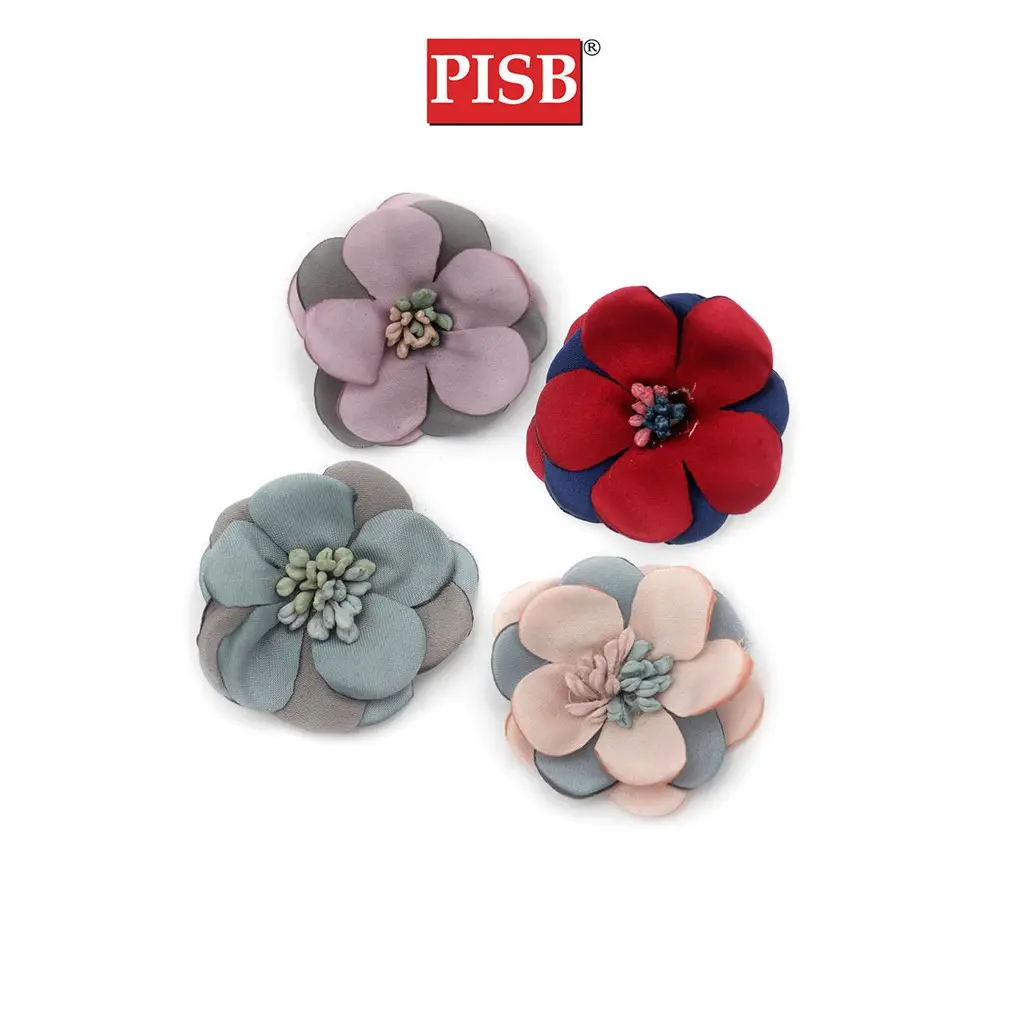 XH2066 4.5CM Handmade Mini Flower (4Pcs/Pkt)