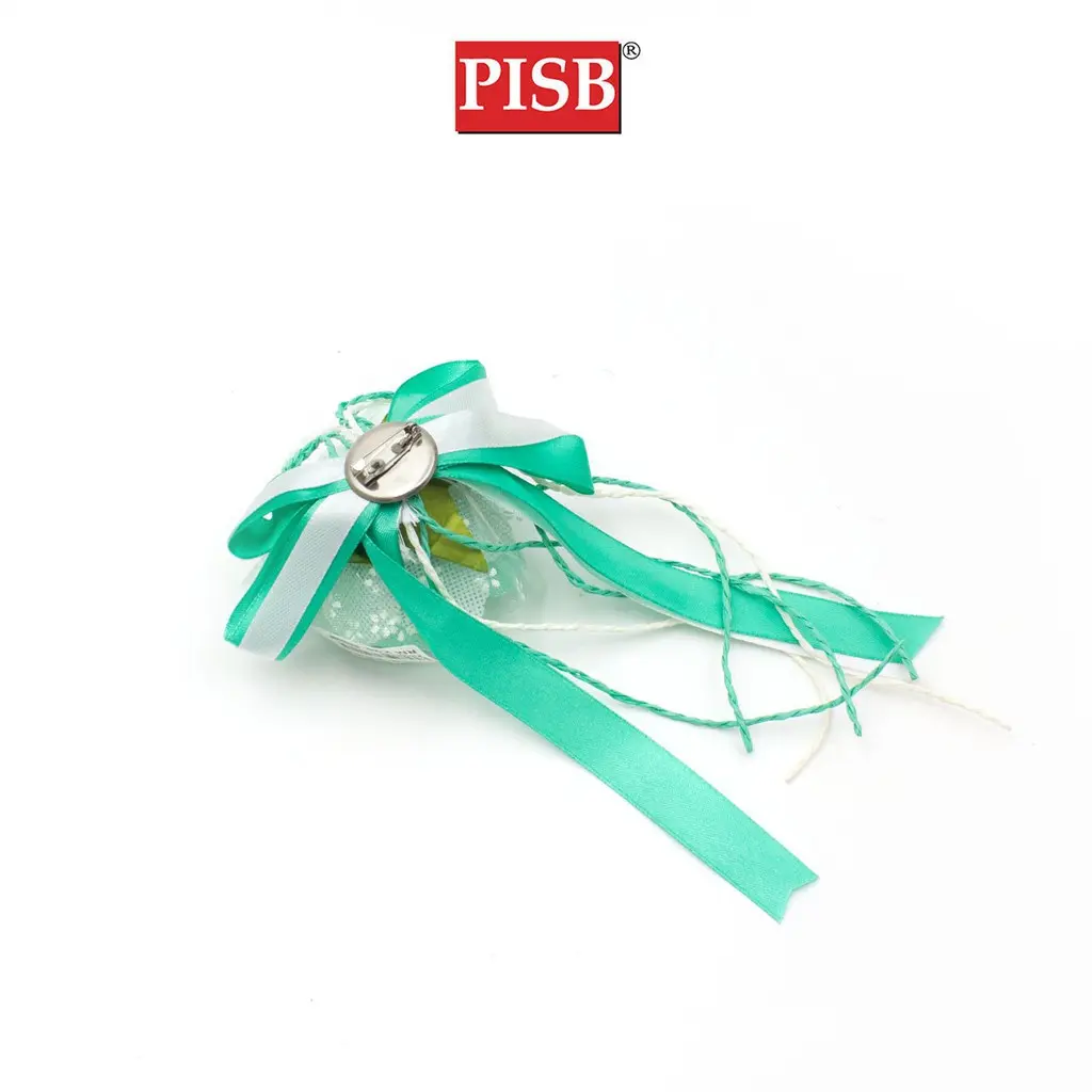 XH1011 11*22CM Handmade Ribbon Flower Rosette - Image 2