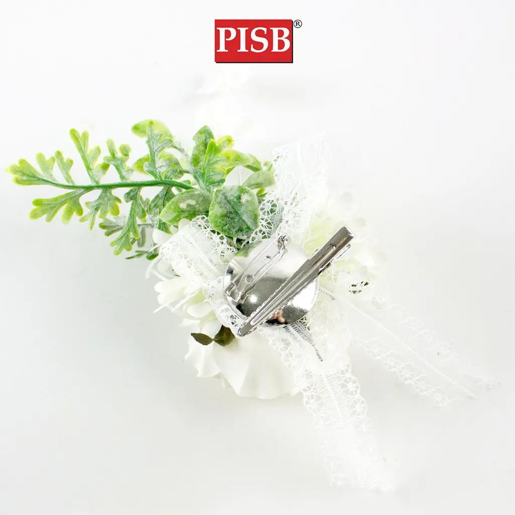 XH2070 Fabric Flower Brooch Pin - Image 2