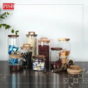 2453-55 Seasoning Bottle Glass Airtight Spice Container Condiment Bottle Jar Bekas Rempah Balang Kaca Kuih Kedap Udara