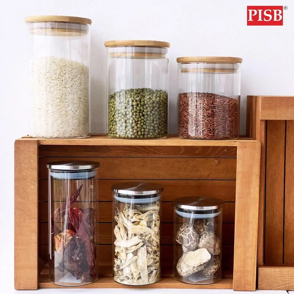 WD1158/66 Seasoning Bottle Glass Airtight Spice Container Condiment Bottle Jar Bekas Rempah Balang Kaca Kuih Kedap Udara - Image 3
