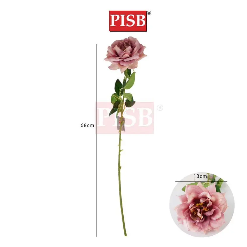 3005 68CM Happy Rose Spray Artificial Flower Bunga Hiasan - Image 2