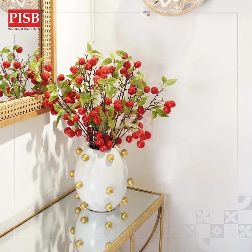 2233/34 80CM Berries Spray Artificial Flower Bunga Hiasan Viral Bunga Dulang Hantaran Perkahwinan Hand Bouquet - Image 2