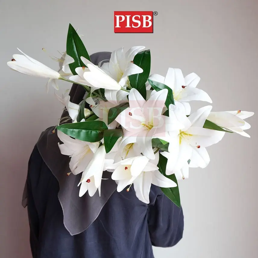 2219 105CM 3D Lily Spray Flower - Image 4