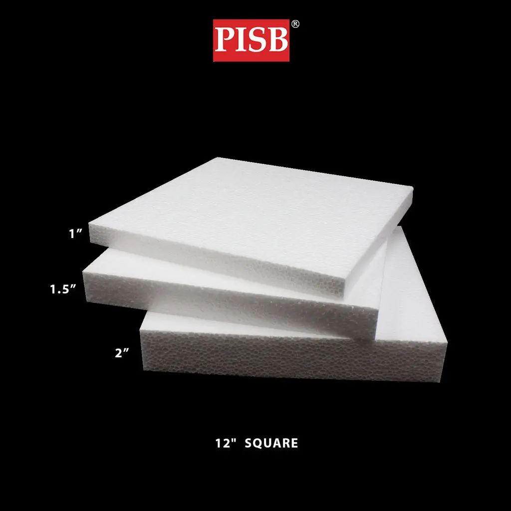 J040002/34/45 12"Inch Square Polystyrene Foam / Gabus Dulang Hantaran