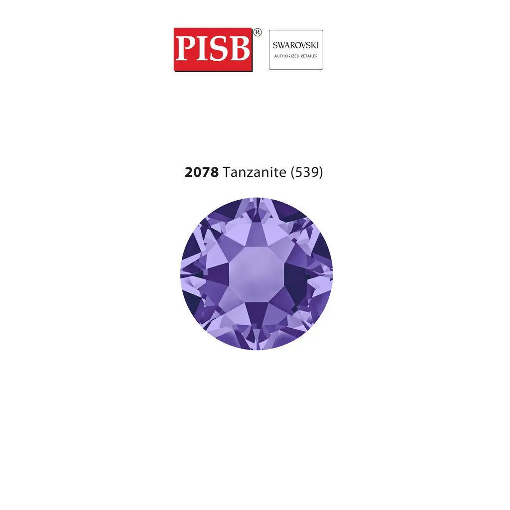 2038 2078 SS10-SS34 SWAROVSKI HOTFIX 539 TANZANITE - Image 2