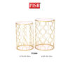 TY1437/2080 Mirrored Round Console Table - Image 3