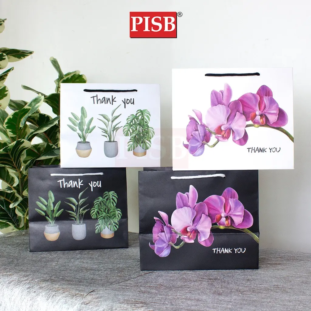 0369/70 (10Pcs/Pkt) Premium Flower Tree Design Gift Bag Paper Bag - Image 2