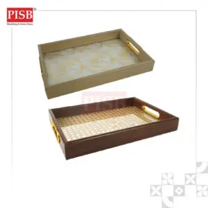 1096/97 Wooden Serving Tray Food Tray Organizer Table Desktop Tray Dulang Kayu Dulang Hantaran Wedding Wood Platter Tray