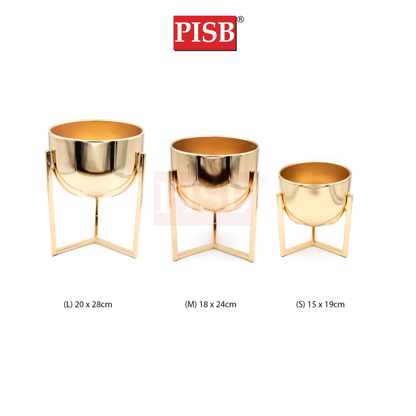 Q010395/96/97 Nordic Gold Decorations Iron Pot Craft Vase Ornament Pasu Bunga