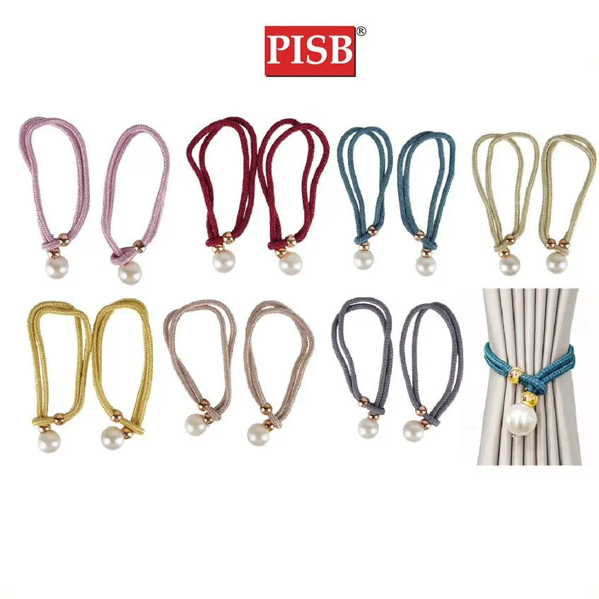 0895 Pearl Exclusive Adjustable Curtain Tieback Curtain Decoration Pengikat Langsir (2Pcs/Pkt)