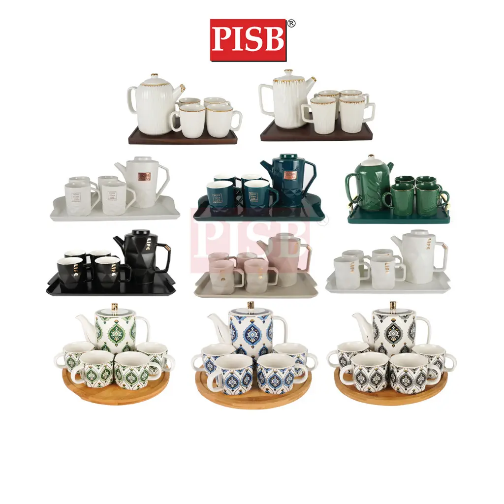 1203-11 Plain/Vintage Tea Set With Plate