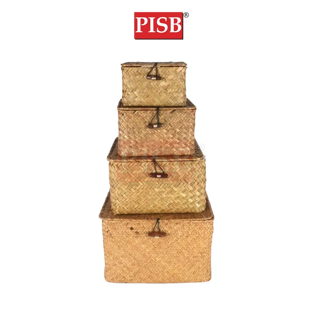 1074/1075 Rattan Basket Storage Box - Image 2