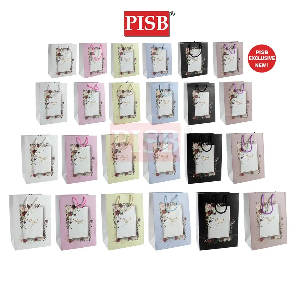 2104-2107 Premium Flower Design Gift Bag Paper Bag(10Pcs/Pkt)