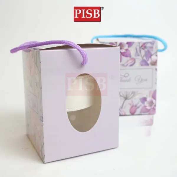 2125(10Pcs/Pkt) Botanic Gift Box Goodies Box Doorgift Box Straw Mug Glass Box Wedding Souvenir Box Kotak Mug Cawan Gelas