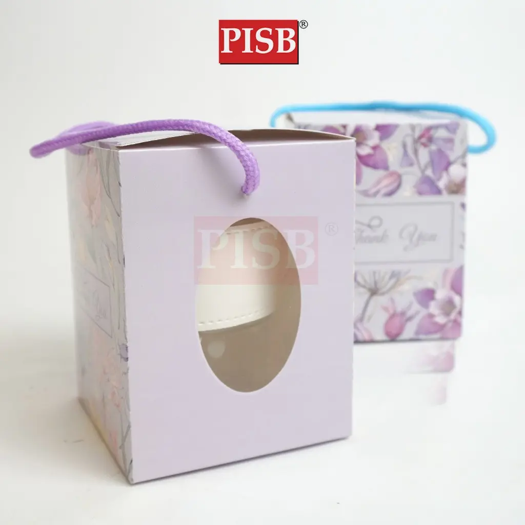 2125(10Pcs/Pkt) Botanic Gift Box Goodies Box Doorgift Box Straw Mug Glass Box Wedding Souvenir Box Kotak Mug Cawan Gelas - Image 3