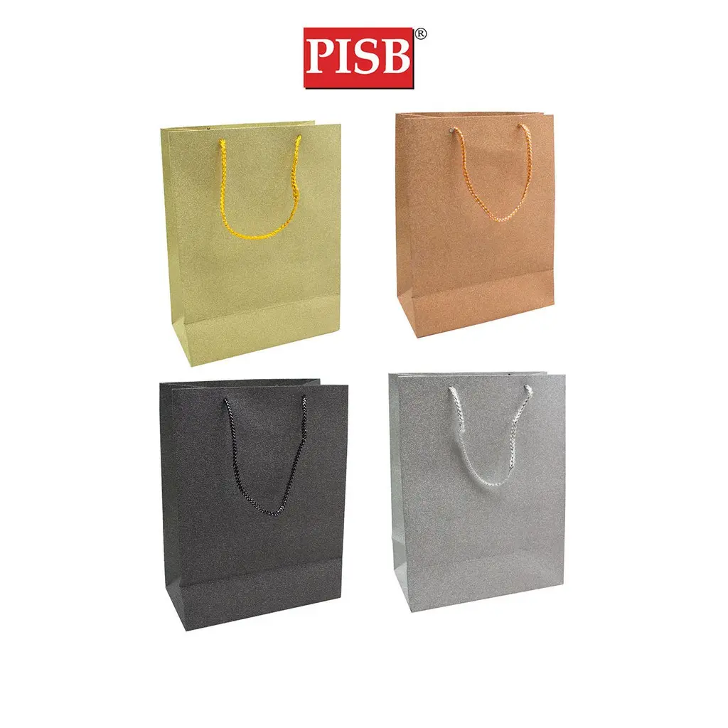 R050321 Large Glitter Paper Bag (10Pcs/Pkt)