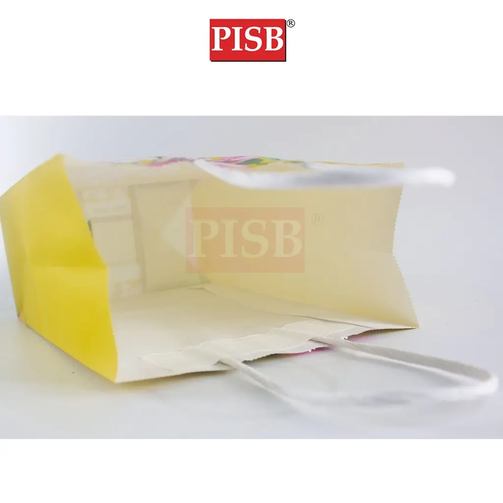 2098-2101 (10Pcs/Pkt) Orchid Flower Design Plain Color Paper Bag - Image 2