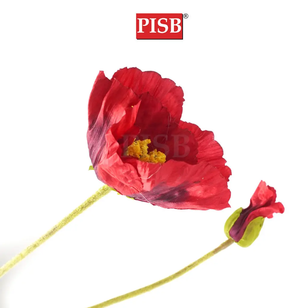 2194 105CM Giant Poppy Spray Flower - Image 2