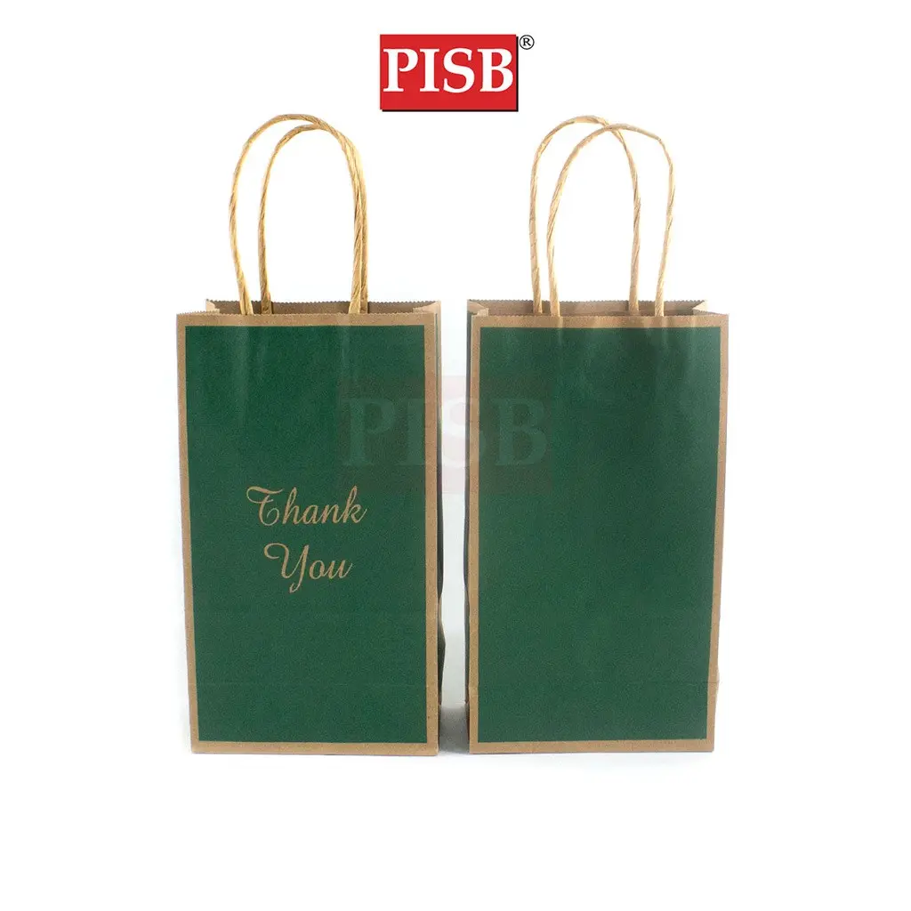 2087/2102/2103/2115/2116  (10Pcs/Pkt) 12*7*21CM Flower Design Plain Color Paper Bag - Image 5