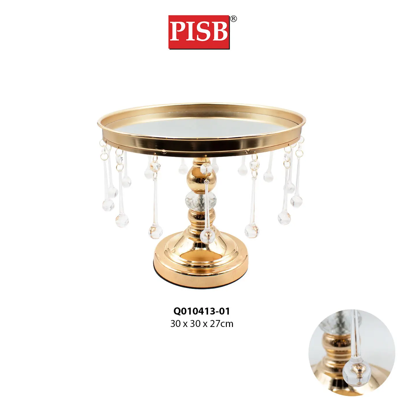 Q010413/14/15/16/17 Crystal Wedding Gift Stand / Dulang Hantaran Perkahwinan - Image 2