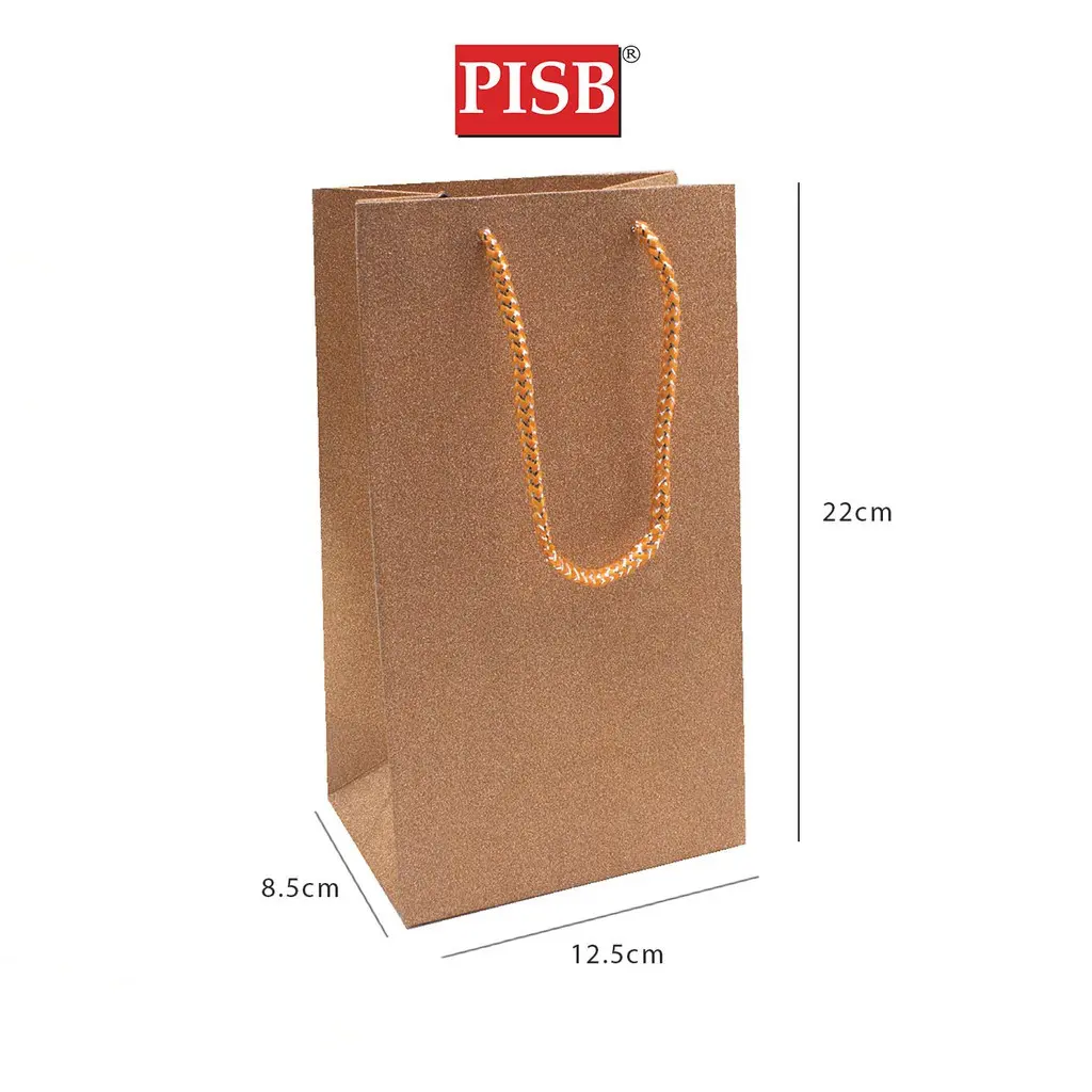 R050322 Small Glitter Paper Bag (10Pcs/Pkt) - Image 2