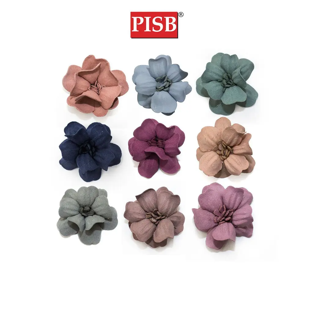 XH2062 5CM Handmade Fabric Flower