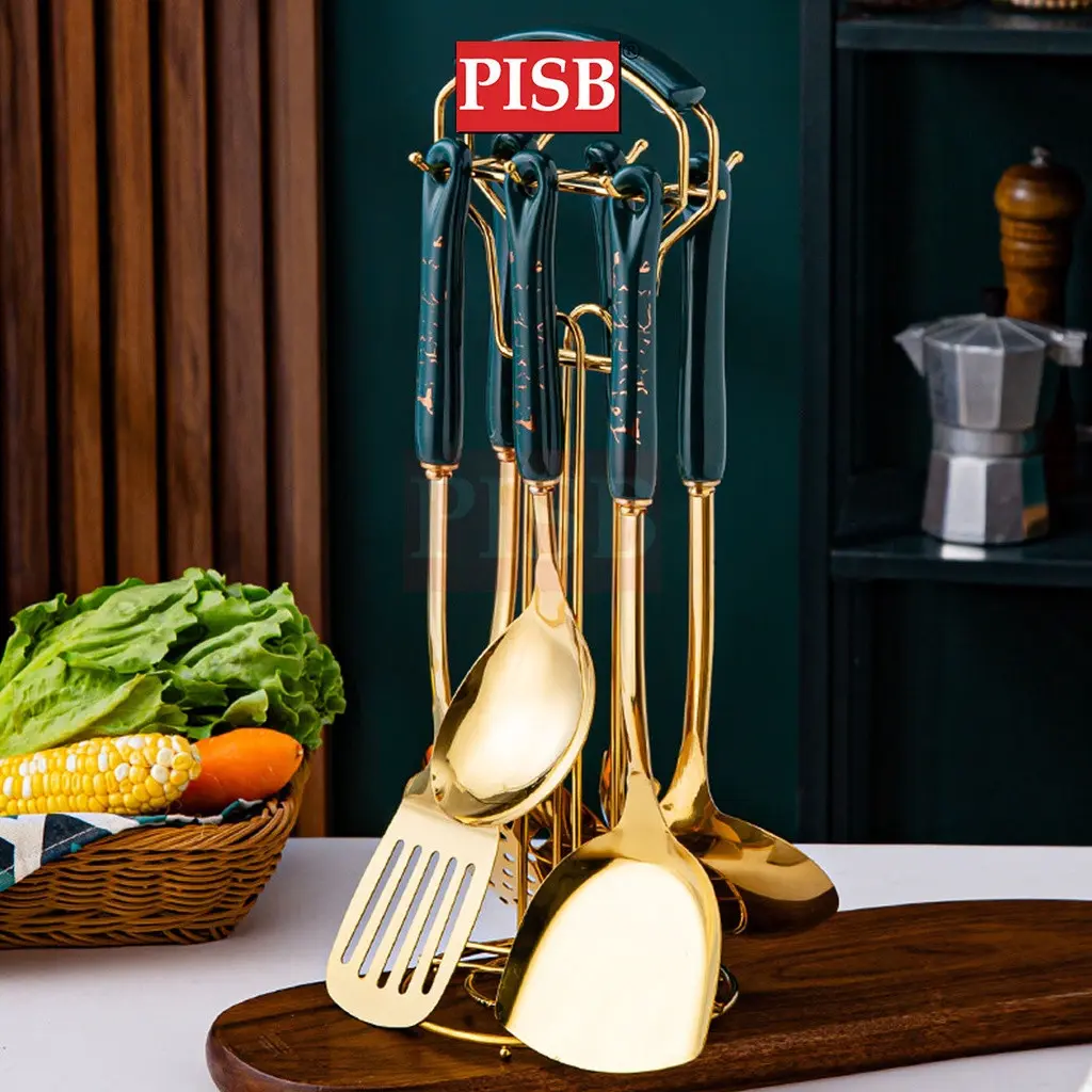 WD1167 7pcs Premium Kitchen Cookware Spatula Spoon Accessories Peralatan Dapur Senduk Kitchen Utensils Set Cooking Tools - Image 2