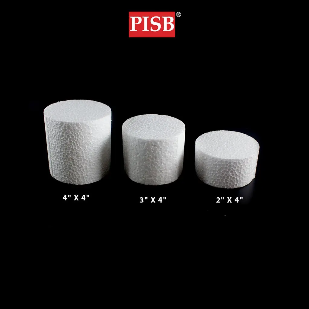 J040060/76/132 4*2"/3"/4"Inch Cylinder Polystyrene Foam / Gabus Dulang Hantaran