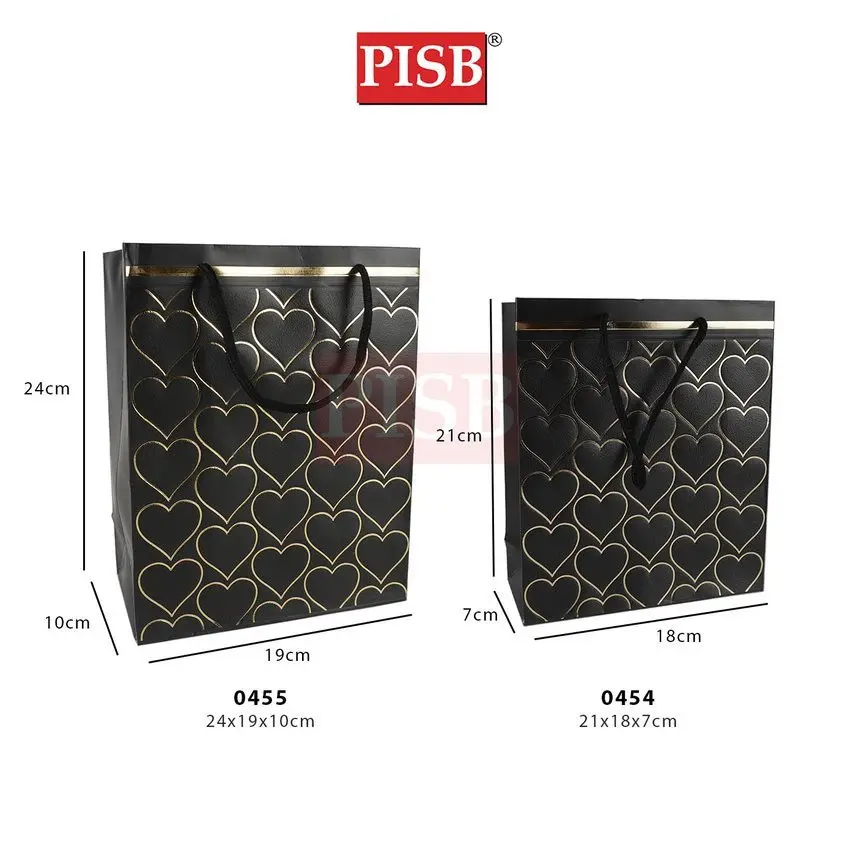 0454/0455 (10Pcs/Pkt) Premium Heart Design Gift Bag Paper Bag - Image 2