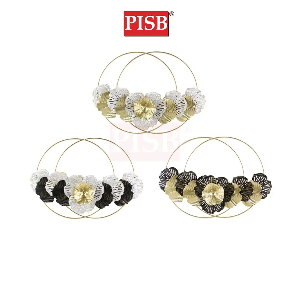 2193 Metal Flower Design Wall Art Decor