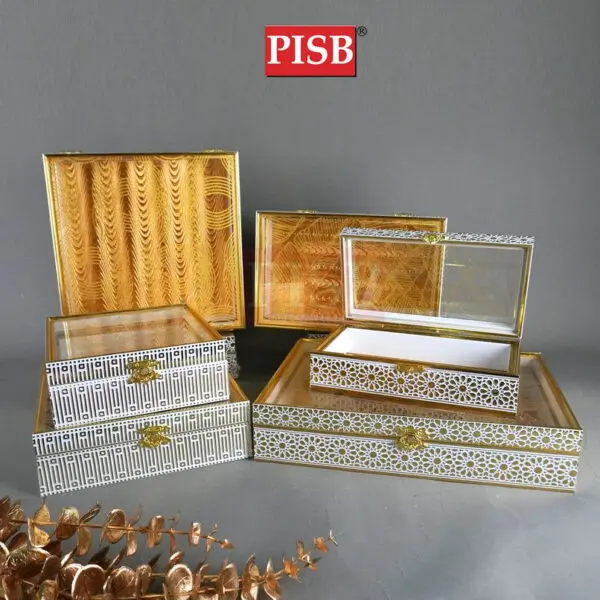 7001/02 Wooden Printed Jewelry Box