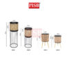 2218/2220/2221/2224/2258/2260 Round Golden Wire Metal Flower Tree Pot - Image 3