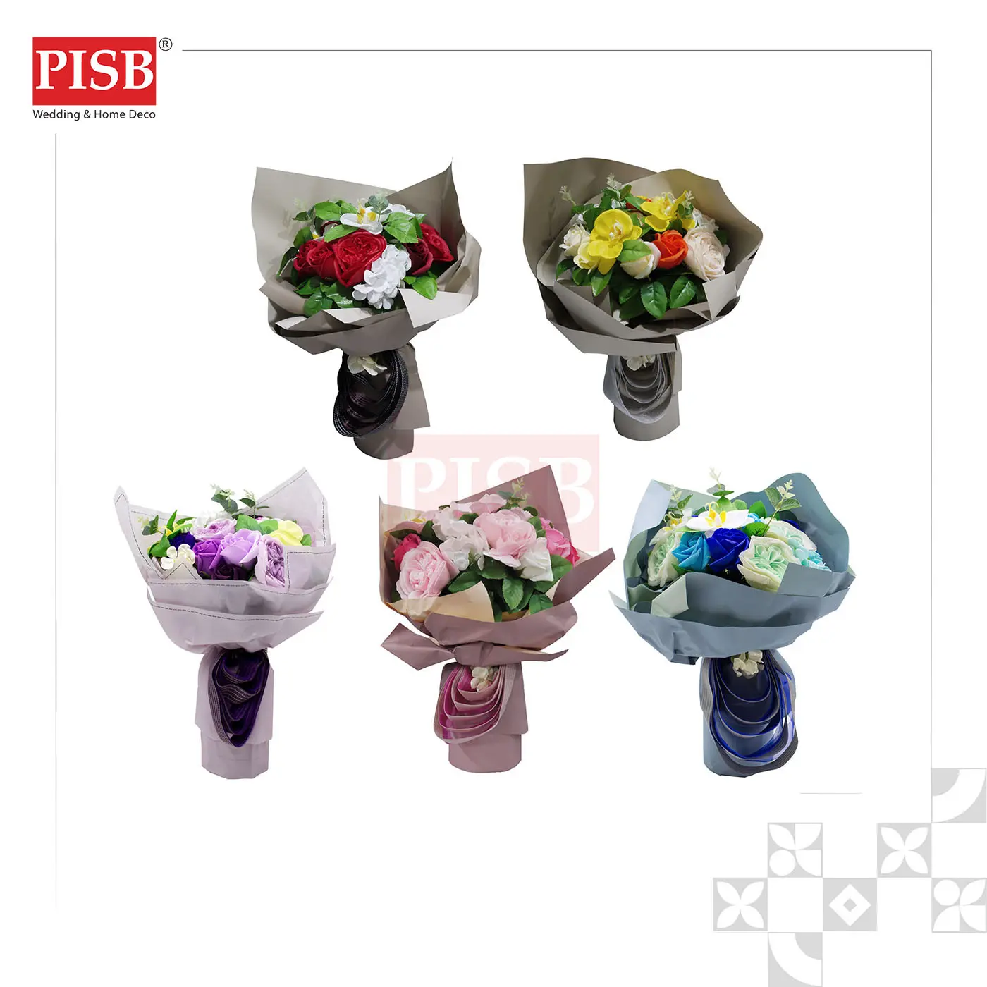 SH1012 SOAP FLOWER BOUQUET