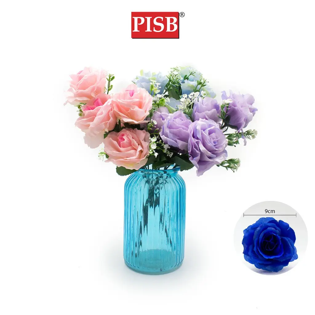 I070041 39CM Rose Bush (5 Pcs/Stalk) - Image 2