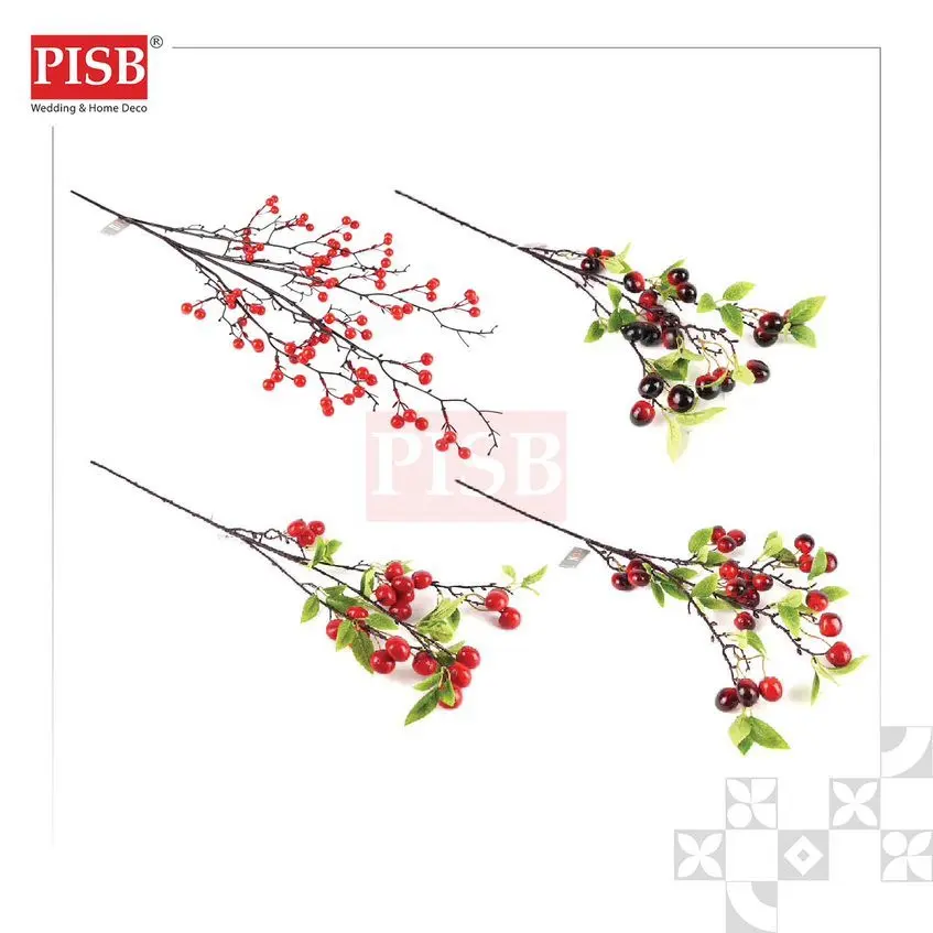 2233/34 80CM Berries Spray Artificial Flower Bunga Hiasan Viral Bunga Dulang Hantaran Perkahwinan Hand Bouquet