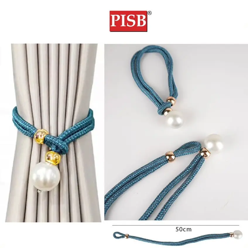 0895 Pearl Exclusive Adjustable Curtain Tieback Curtain Decoration Pengikat Langsir (2Pcs/Pkt) - Image 2