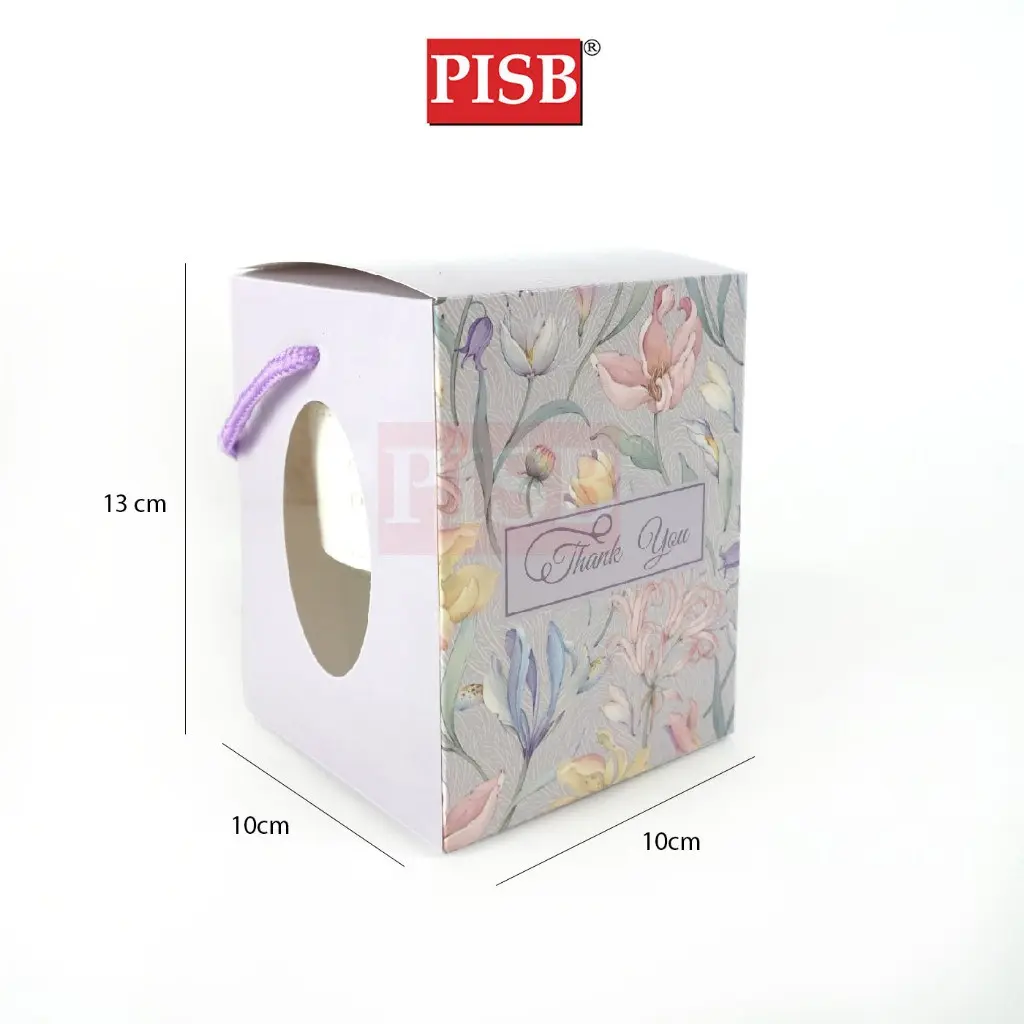2125(10Pcs/Pkt) Botanic Gift Box Goodies Box Doorgift Box Straw Mug Glass Box Wedding Souvenir Box Kotak Mug Cawan Gelas - Image 2