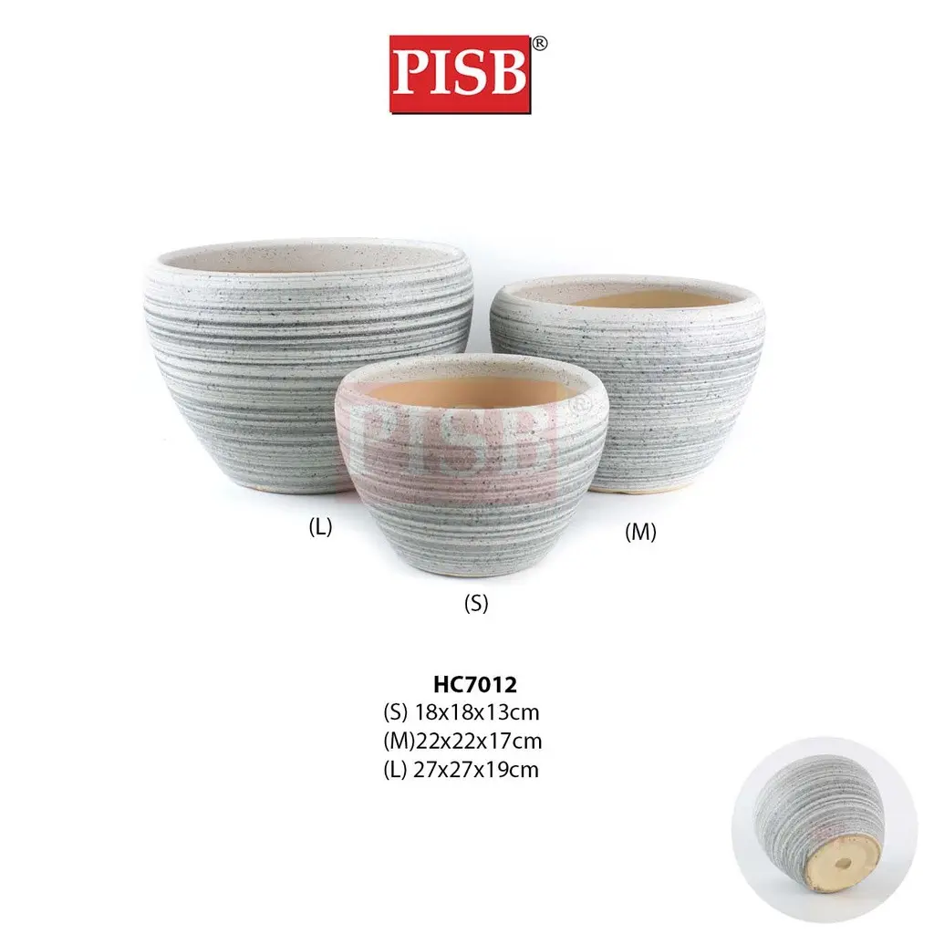 HC7011/12/83/84 Marble Gold/Brushed Grey Ceramic Decorations Craft Vase Ornament Pasu Bunga - Image 4