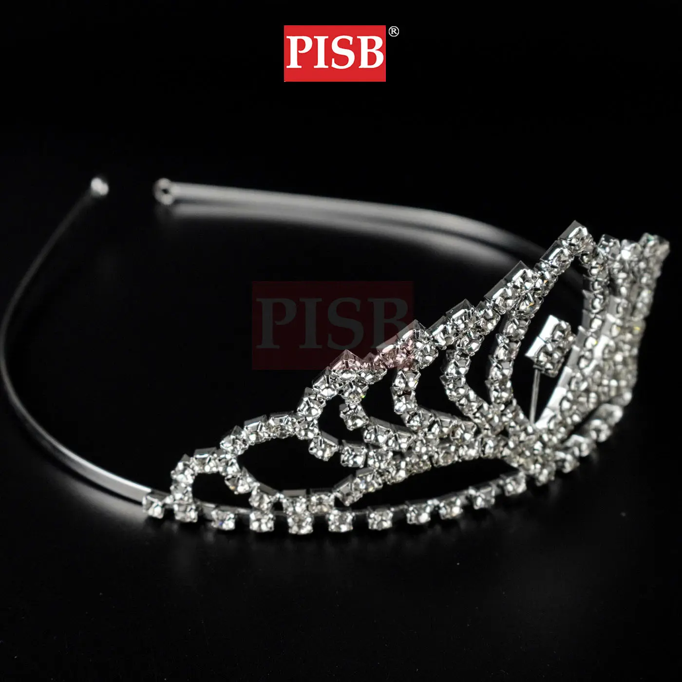 1228-1237 Kids Crystal Hair Crown & Tiara - Image 2