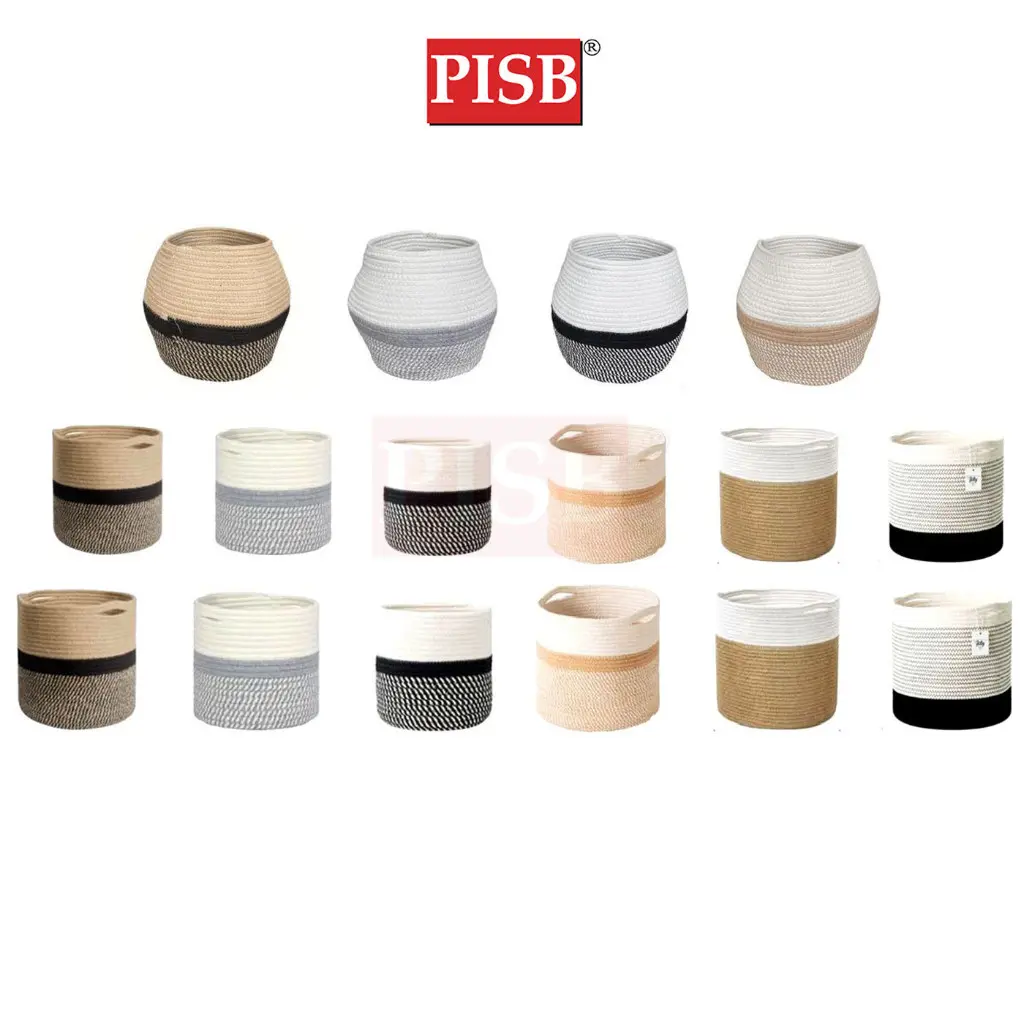 0416-0418 Storage Organizer Jute Basket