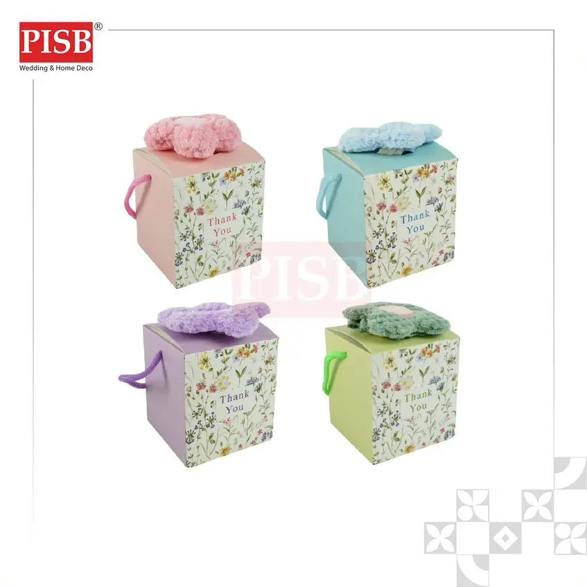 2136 (10Pcs/Pkt) Souvenir Hand Towel Kitchen Hanging Towel With Gift Box Sapu Tangan Tuala Tangan Doorgift Souvenir