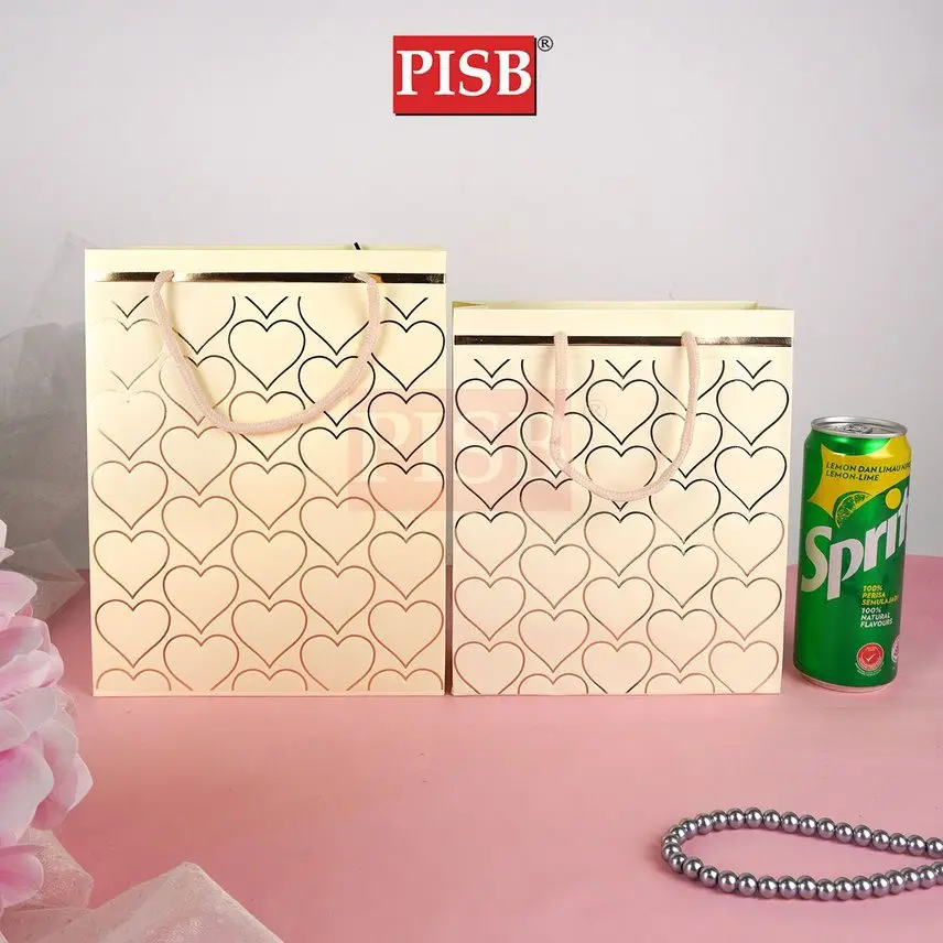 0454/0455 (10Pcs/Pkt) Premium Heart Design Gift Bag Paper Bag - Image 6
