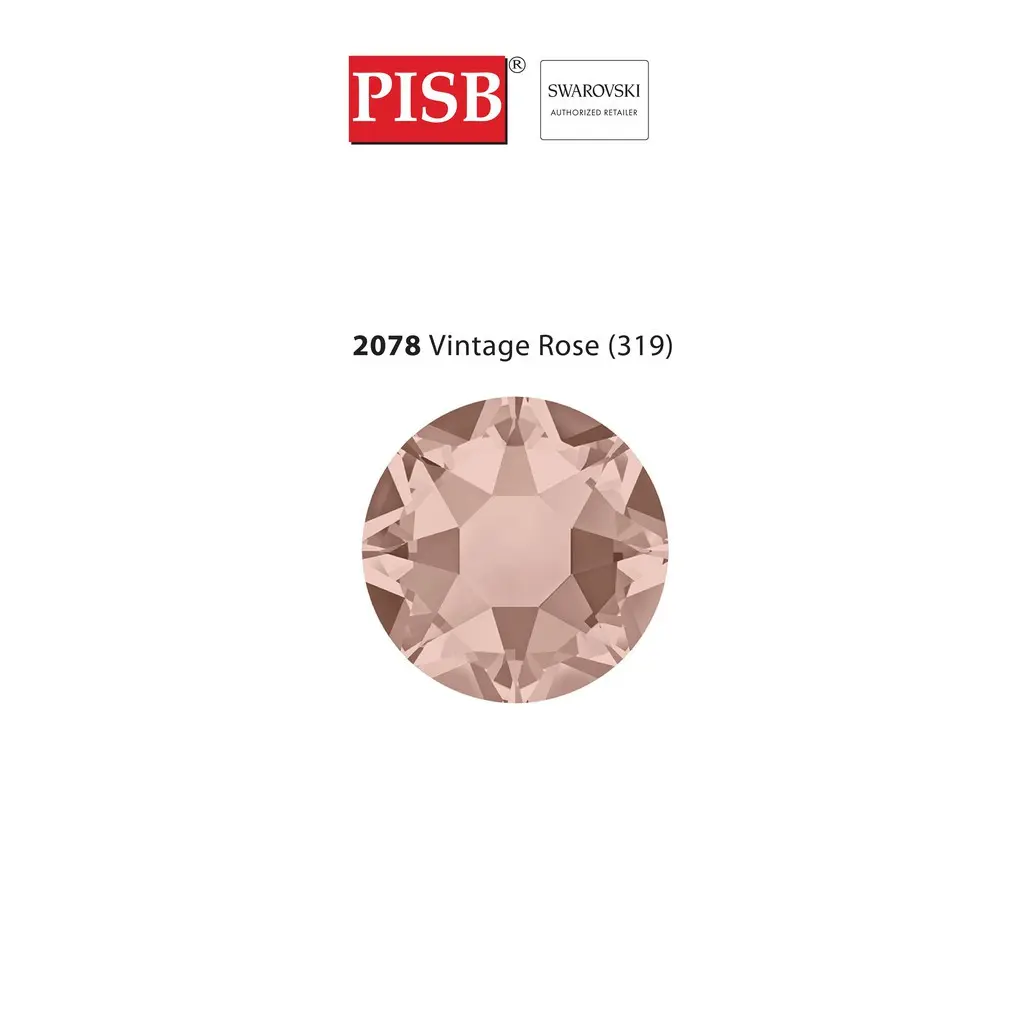 2038 2078 SS10-SS34 SWAROVSKI HOTFIX 319 VINTAGE ROSE - Image 2