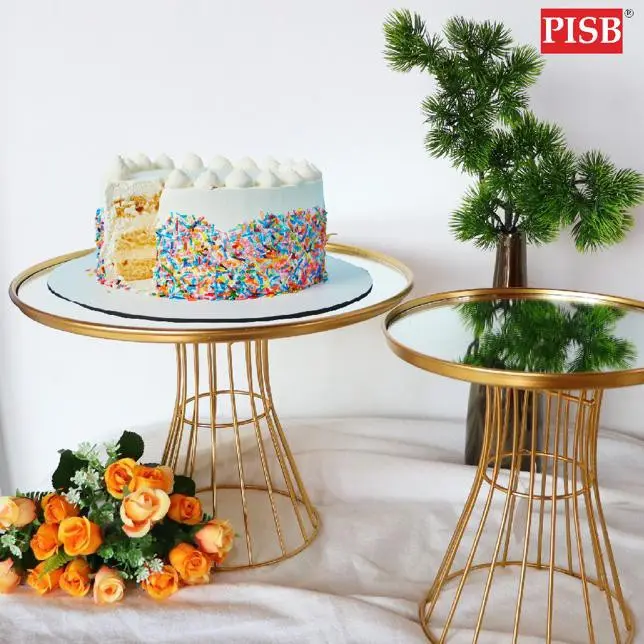TP1017/18/19 Gold Wire Stand Mirror Top Gift Stand / Dulang Hantaran Perkahwinan - Image 2