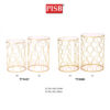 TY1437/2080 Mirrored Round Console Table