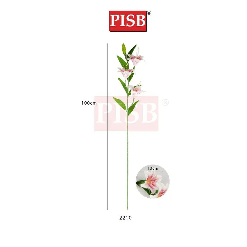 2210 100CM Tiger Lily Spray Flower - Image 2