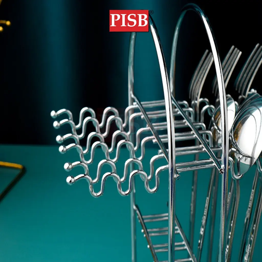 WD1169 24Pcs Stainless Steel Nordic Cutleries Viral Sudu Kayangan Sudu Hotel Dinnerware Set Sudu Spoon Set - Image 3